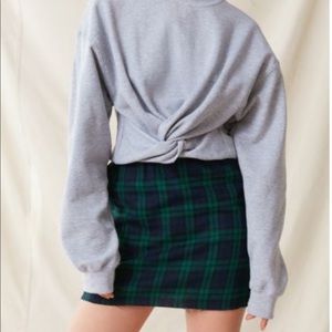 Urban Renewal vintage plaid a-line skirt